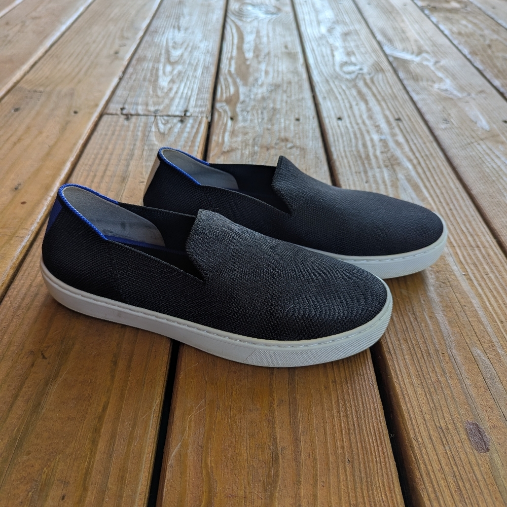 Rothy's Black and Blue Slip-On Sneakers - Picture 5 of 9